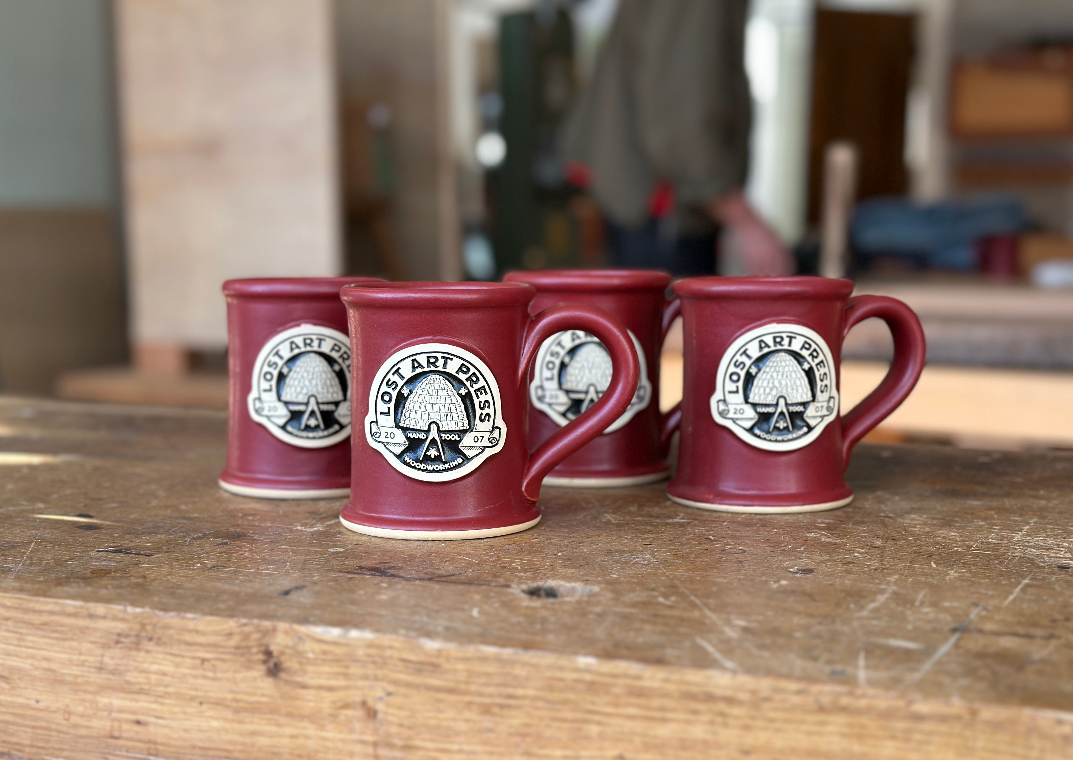 Handmade Lost Art Press Coffee Mugs