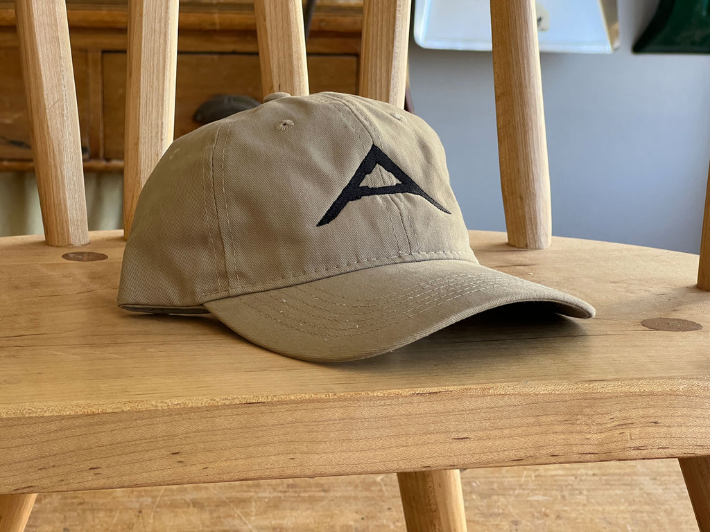 LAP ball cap khaki with blue A-square embroidery